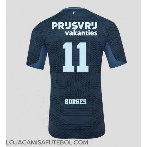 Camisa de Futebol Feyenoord Goncalo Borges #11 Equipamento Secundário 2025-26 Manga Curta